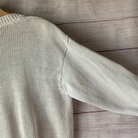 Vintage Jantzen Embroidered by Hand Sweater Floral V Neck Size Medium - Picture 9 of 14